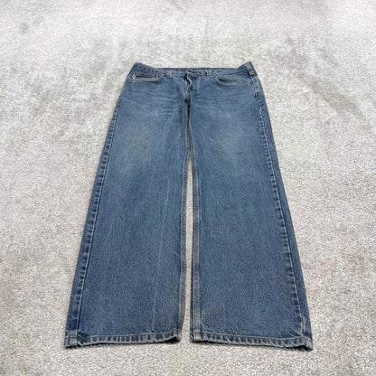 Vintage Carhartt jeans blue denim W36L30 90s skater style straight leg 5 pocket jeans workwear