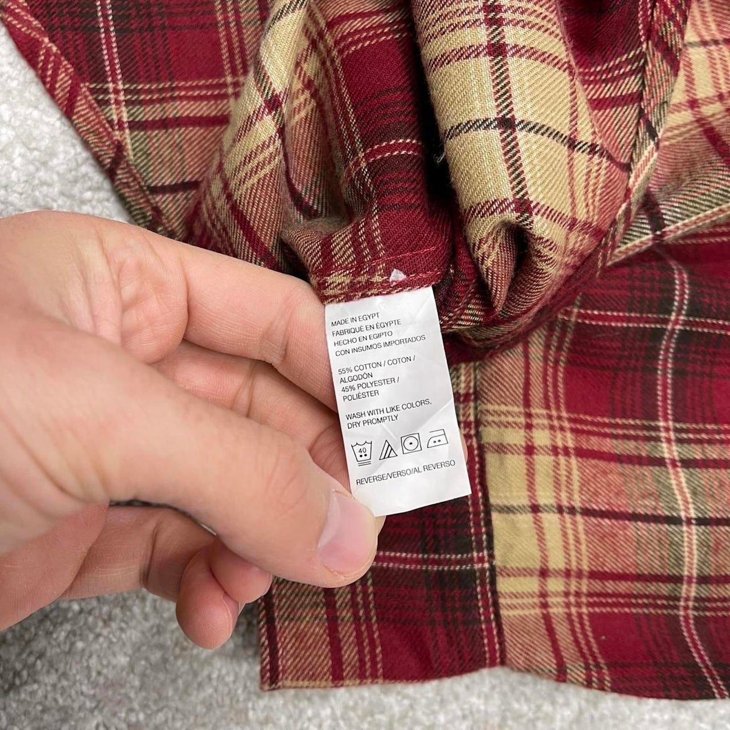 Arrow check flannel shirt XL men's long sleeve button up checkered autumn y2k style