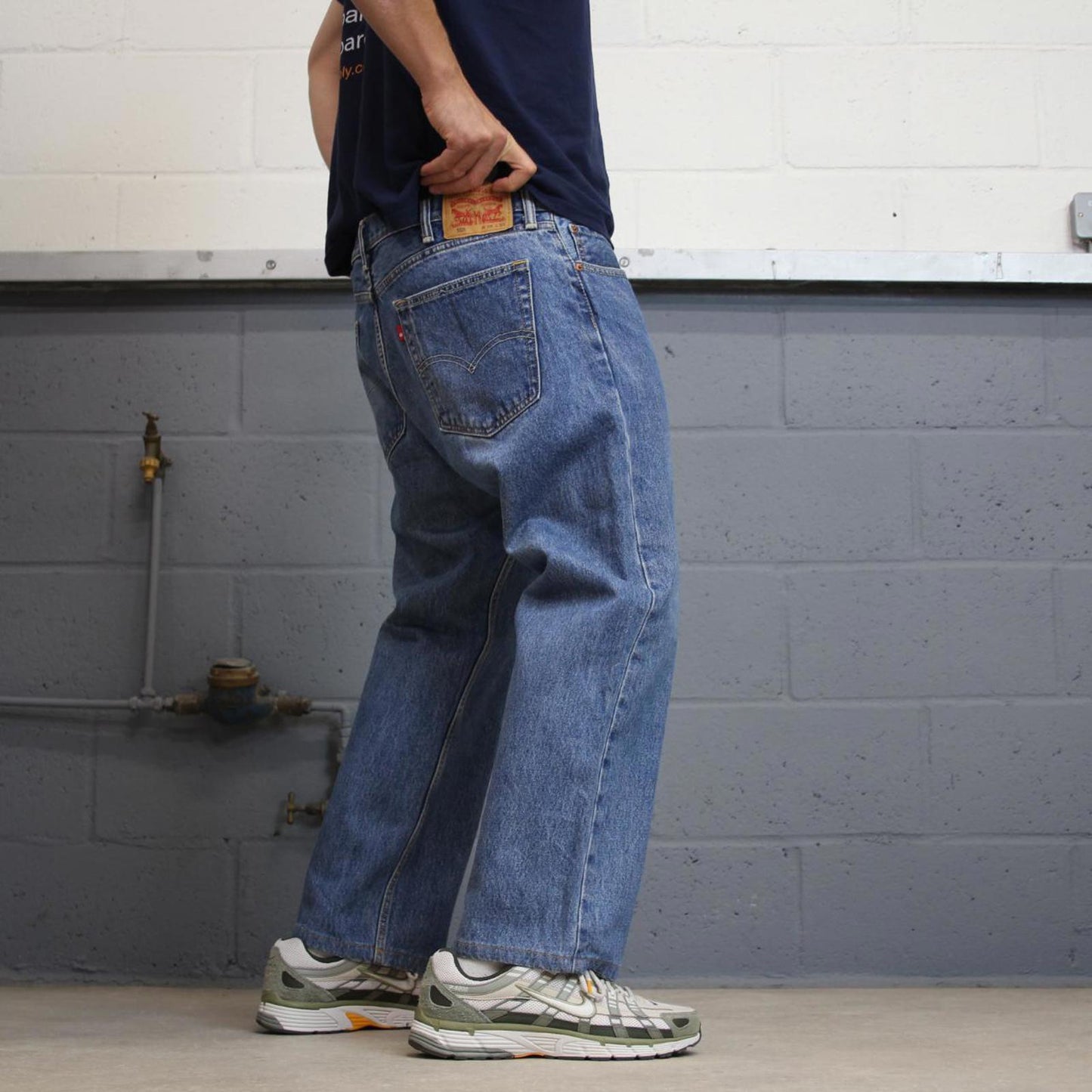 Levis 505 jeans W38 L26 blue loose 90s style skater jeans red tab logo