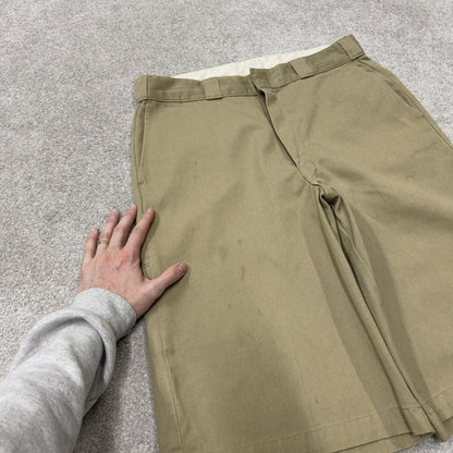 Dickies baggy carpenter shorts khaki Twill chino skater style shorts wide long leg