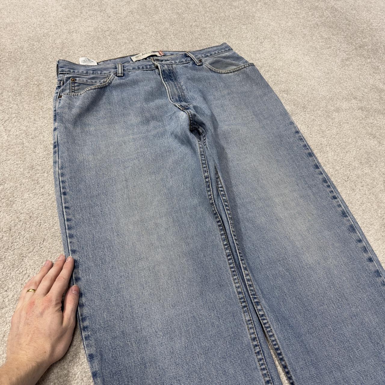 Levi’s baggy jeans Y2K W36L34 blue Levi’s 550 relaxed fit surf style pants red tab logo
