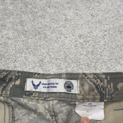 US Air Force Camo cargo pants W32L32 khaki camouflage y2k style cargo trousers