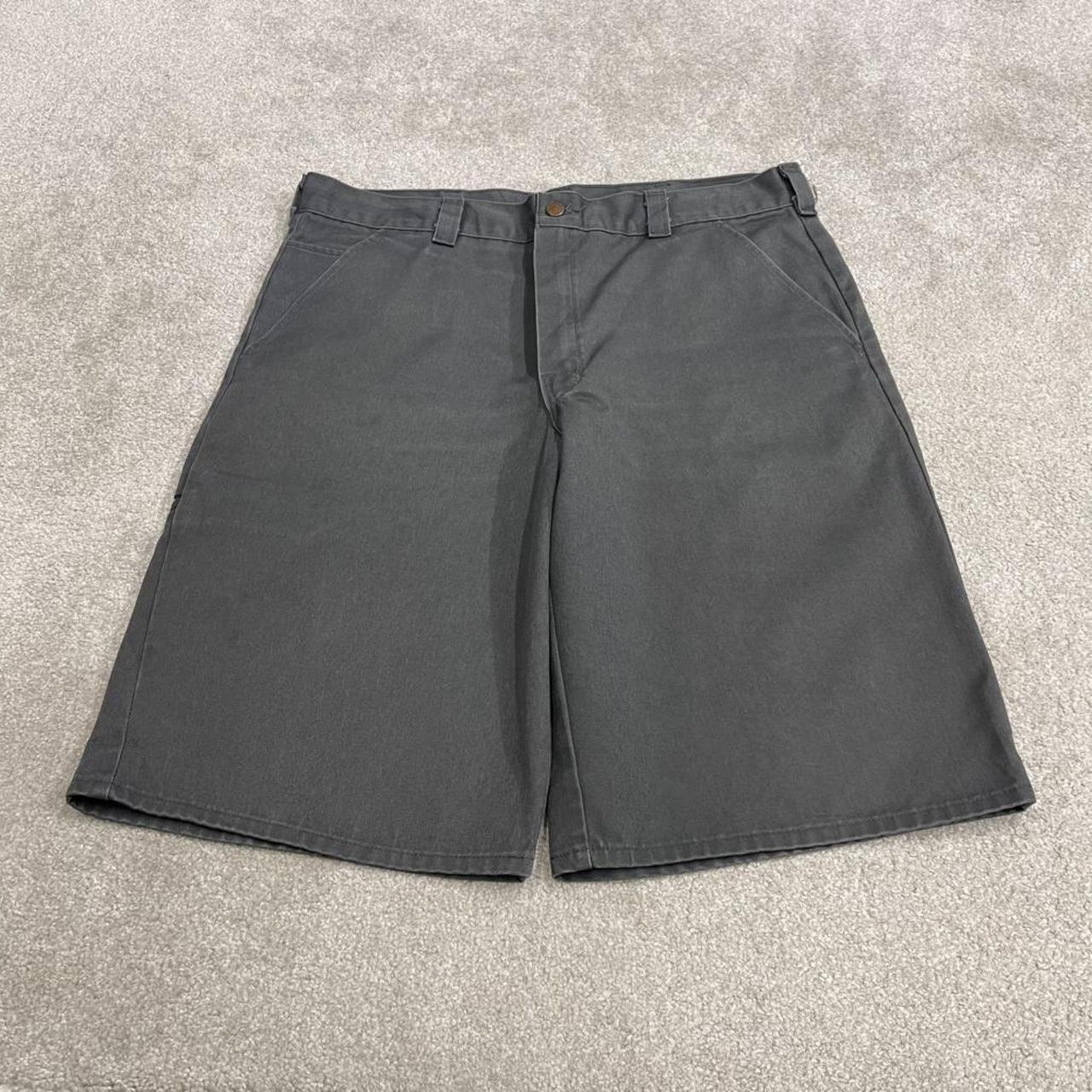 Dickies baggy carpenter shorts grey Chino style skater shorts long wide leg festival