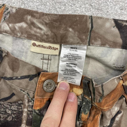 Y2k Small camo cargo pants wide leg brown Loose Outfitters Ridge tree camouflage pants