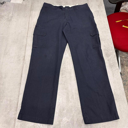 Navy Dickies cargo pants W36L32 loose twill chino style skater cargos