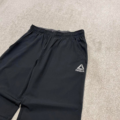 Y2k Reebok tracksuit bottoms Medium men's black joggers casual sports gym wear track pants