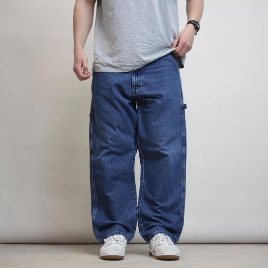 Wrangler carpenter jeans W38 L29 blue baggy denim y2k skater cargos patch logo