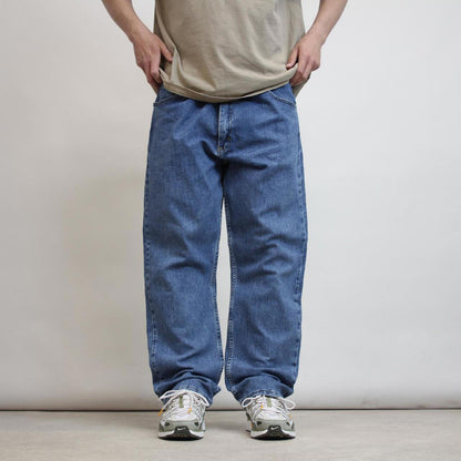 Mens Wrangler jeans W40 L30 blue loose denim skater pants