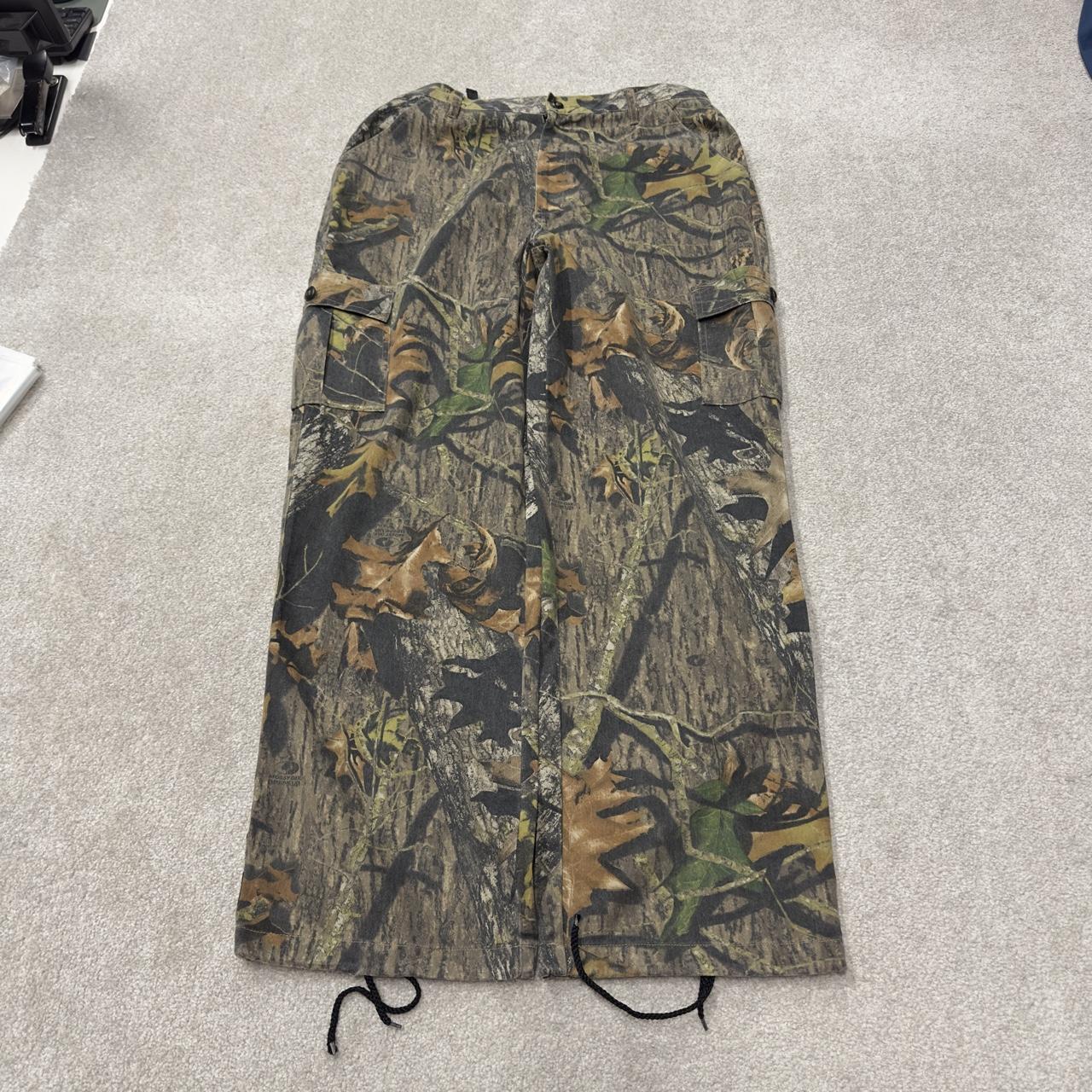 Baggy Mossy Oak realtree camo cargo pants Y2K L khaki Field Staff camouflage utility  hunting