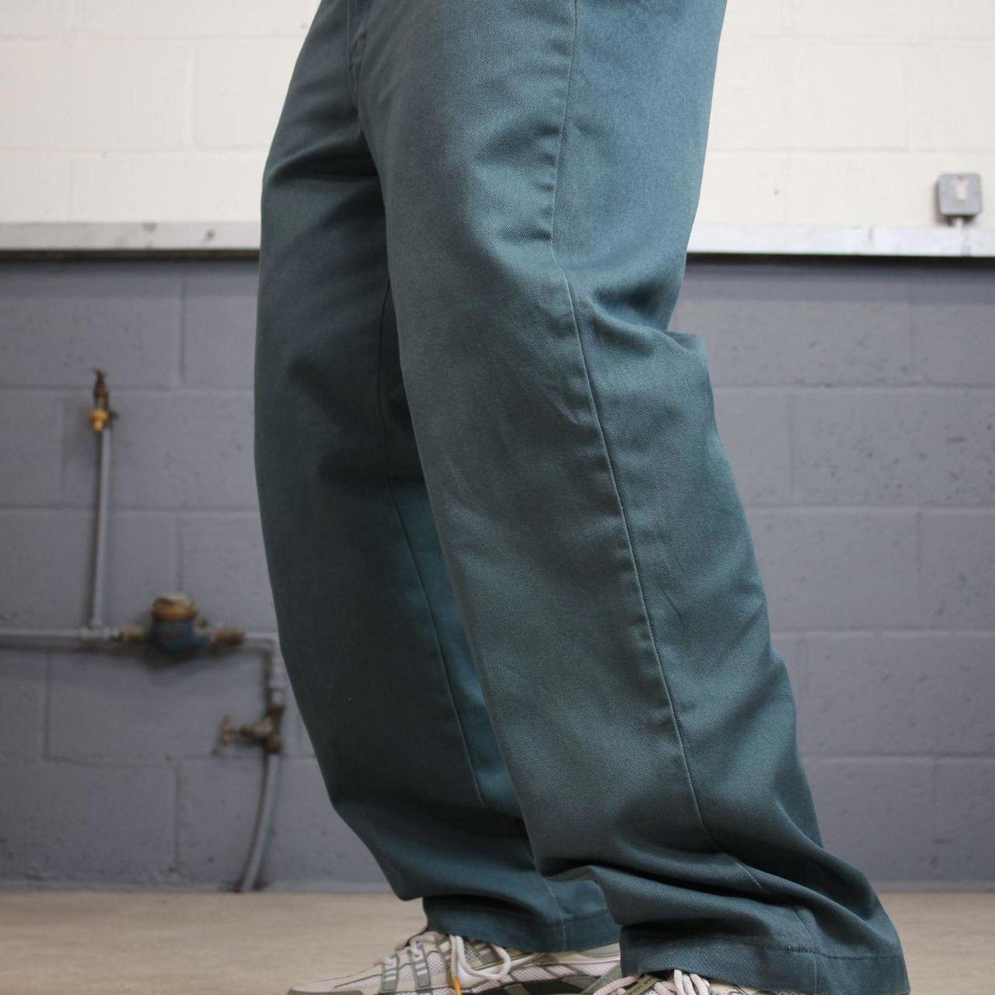 Dickies Pants W36L29 loose turquoise twill chino style skater pants