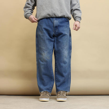 Blue Dickies jeans W36L27 loose denim 90s style skater jeans
