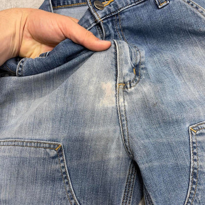 Mens Carhartt double knee carpenter jeans W30 L34 blue relaxed denim jeans