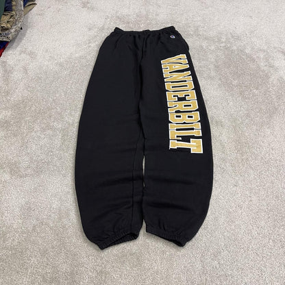 Y2K Champion baggy joggers black loose fit cuffed Loose print track pants