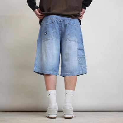 Baggy Enyce jean shorts W38 denim skater style denim shorts patch logo