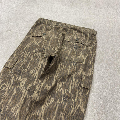 Realtree mossy oak camo cargo pants Y2K khaki waxy camouflage pattern cargo hunting style trousers