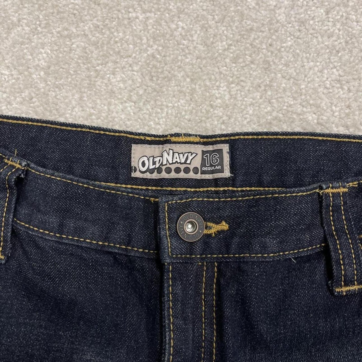 Old Navy denim cargo shorts carpenter blue Loose summer festival jorts