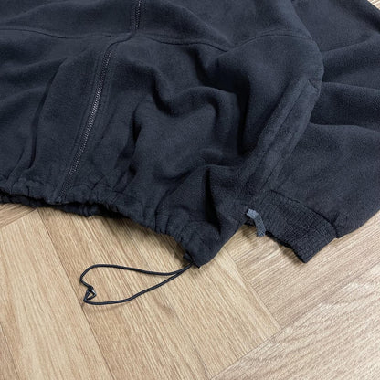Y2K Colombia technical fleece black Full zip autumn adjustable technical fleece