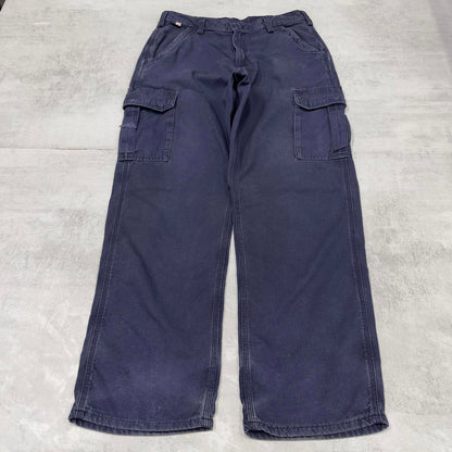 Carhartt FR cargo pants W35 L32 loose navy 90s style cargo skater pants