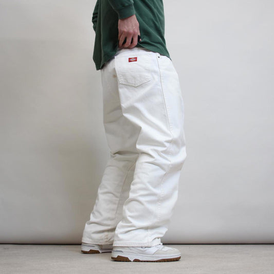 White Dickies jeans W42L32 loose 90s workwear skate style pants