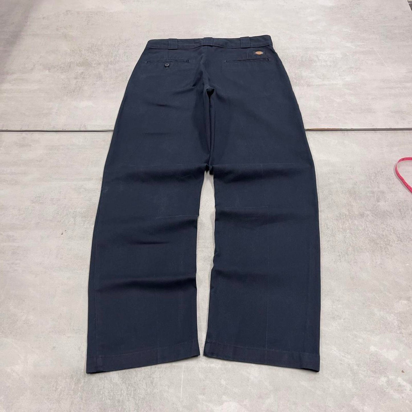 Dickies 874 Pants W32L32 navy original fit twill chino 90s style skater pants