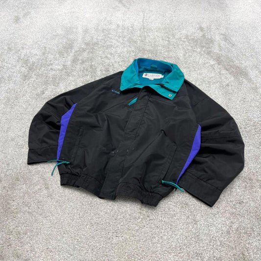00s Columbia technical windbreaker jacket L men's black y2k style autumn