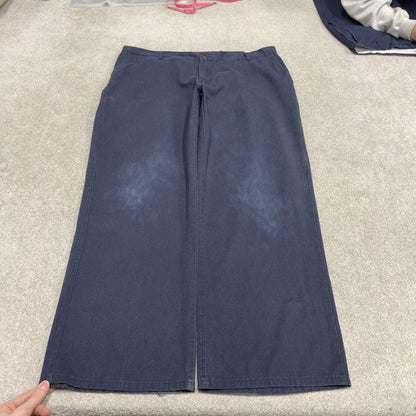 Baggy Dickies carpenter work pants navy W42L32 Wide leg chino style skate trousers