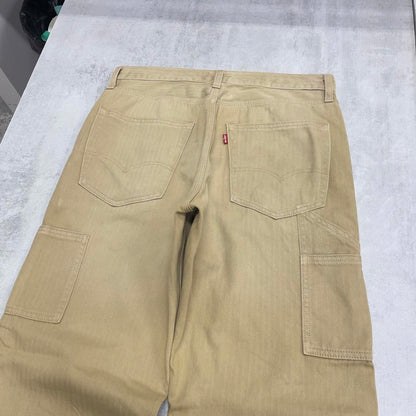 Levi's carpenter jeans W31L32 loose beige skater cargos