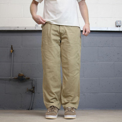Tan Carhartt carpenter pants W36L28 relaxed 90s style skater loose leg cargos patch logo