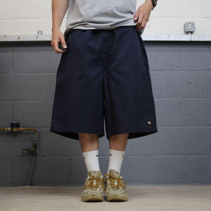 Dickies extra baggy chino shorts carpenter navy Chino style skater shorts long wide leg festival