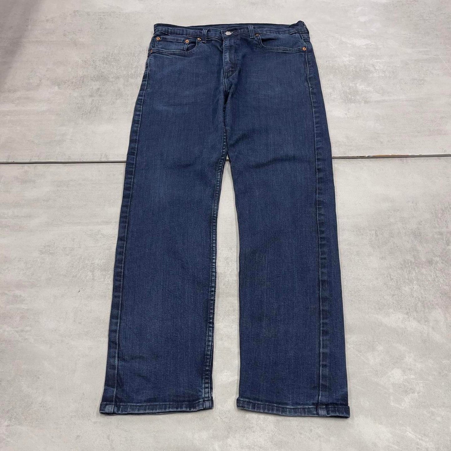 Blue Levis 505 jeans W36L32 straight fit denim skate style pants red tab logo