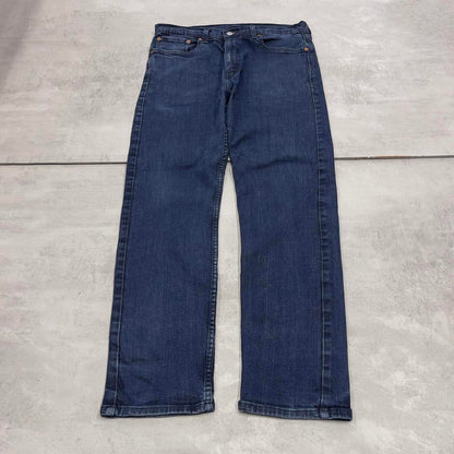 Blue Levis 505 jeans W36L32 straight fit denim skate style pants red tab logo