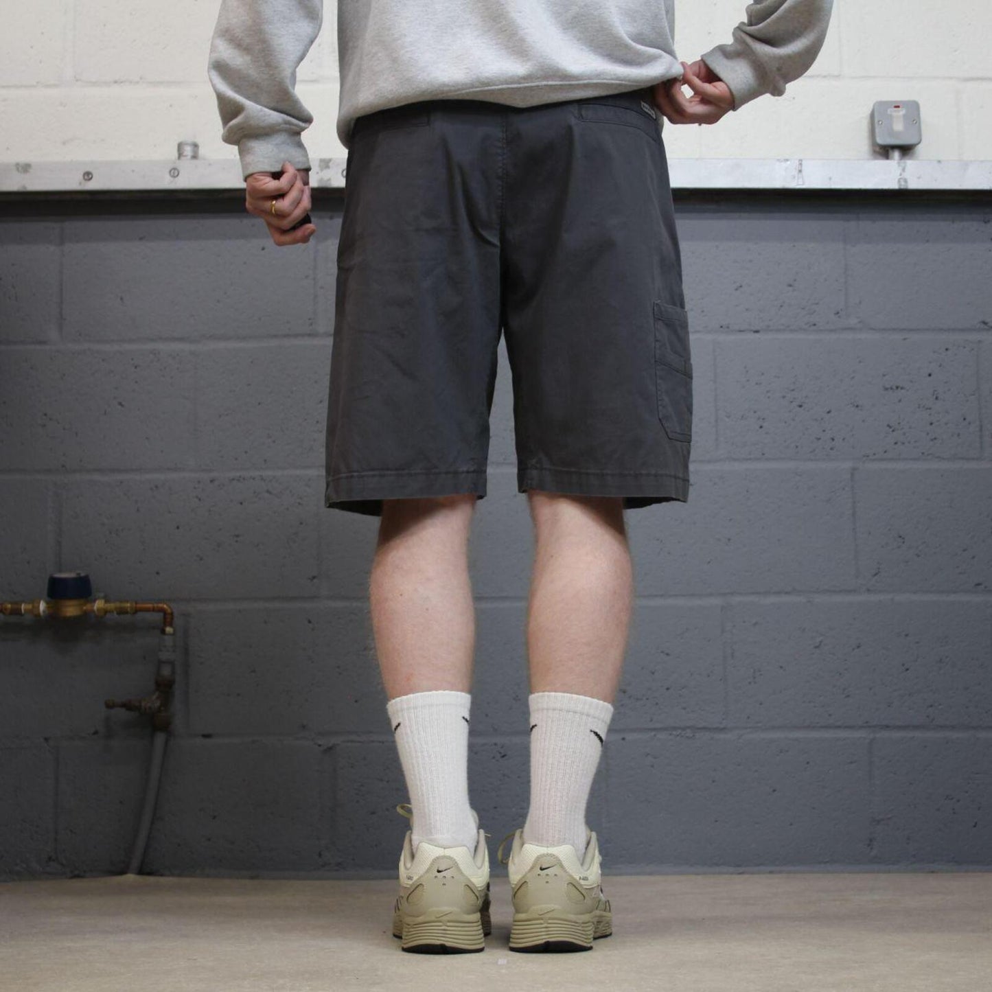 Dickies carpenter shorts grey chino skater style shorts summer floaty leg