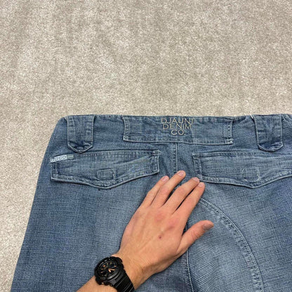 Djaunt baggy jeans W38L34 loose wide leg blue denim y2k style skater pants casual wear autumn