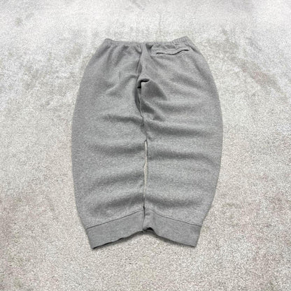 Y2k Nike sweatpants joggers XL cuffed grey Loose embroidered tracksuit bottoms