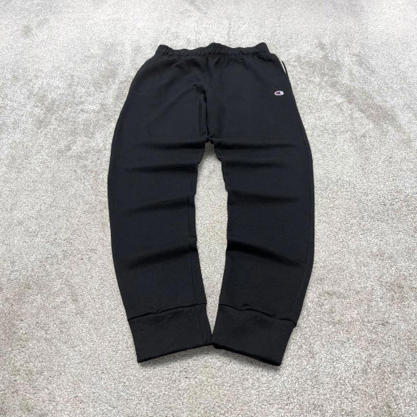 00s Y2k black Champion joggers M gym wear jogger sweatpants embroidered logo tracksuit bottoms