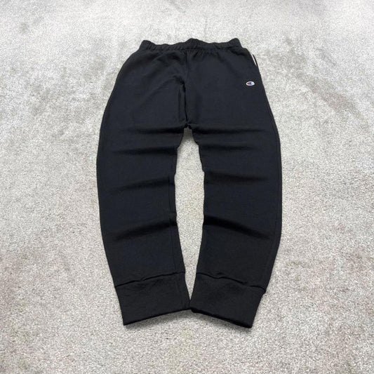 00s Y2k black Champion joggers M gym wear jogger sweatpants embroidered logo tracksuit bottoms