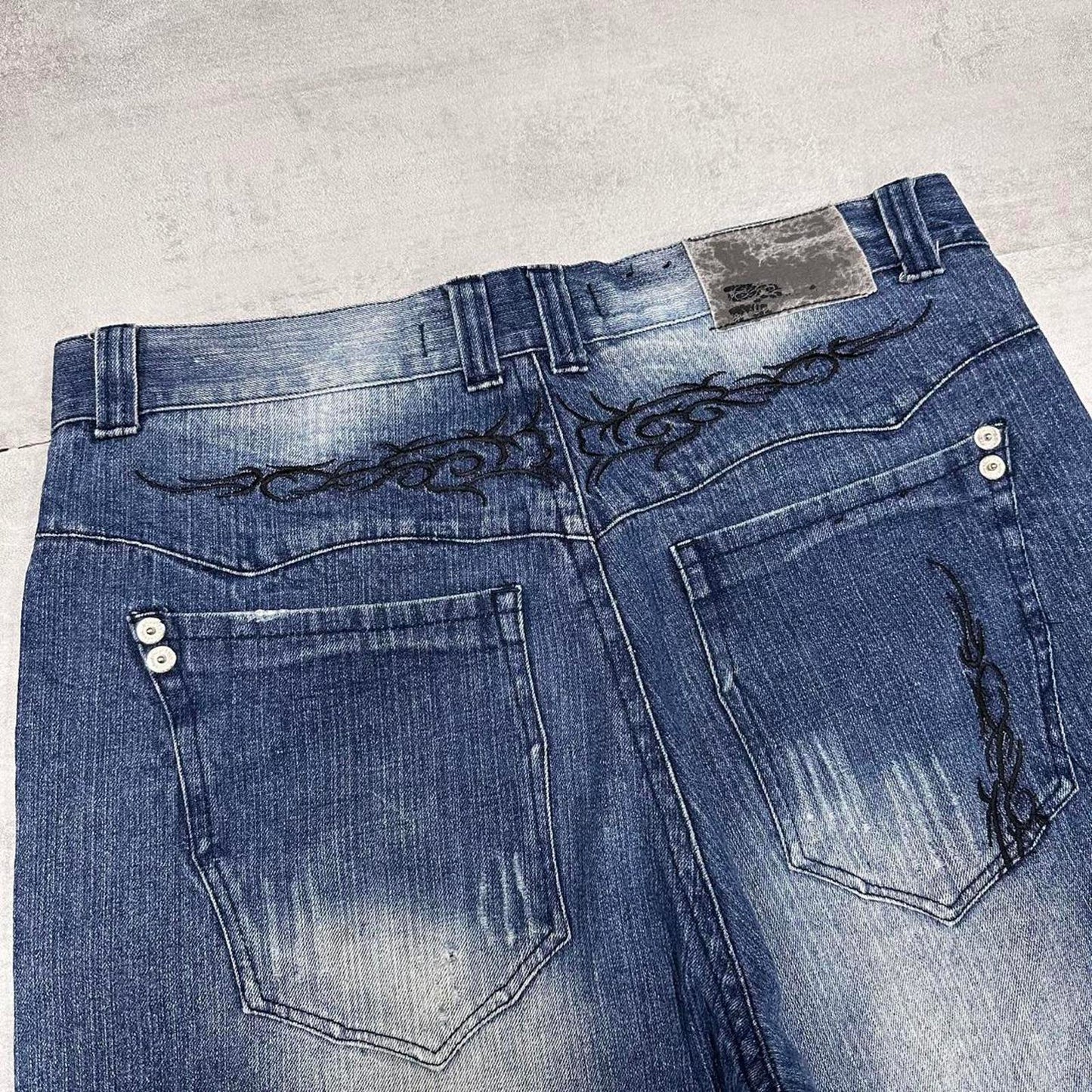 Baggy Brooklyn Xpress Jorts W38 long baggy denim 90s style skater shorts