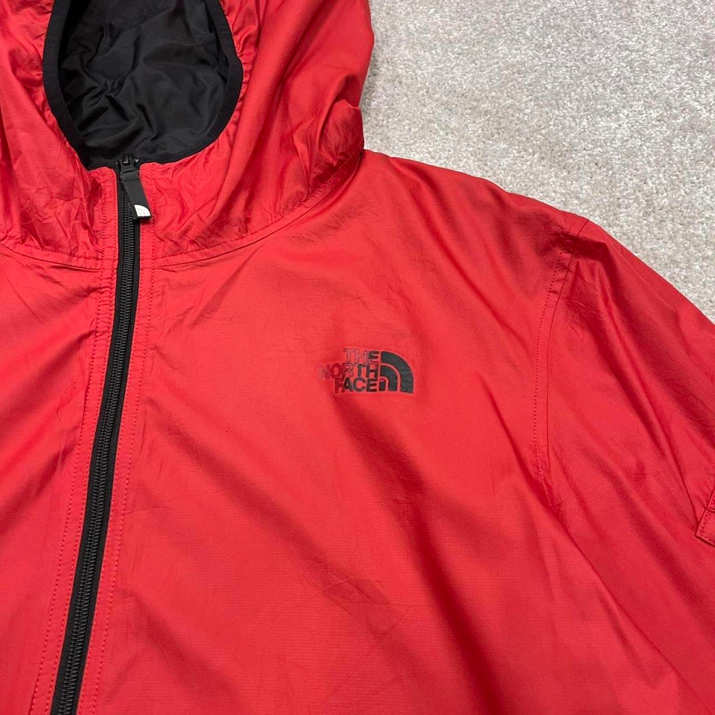 North Face technical jacket XL mens full zip windbreaker TNF Autumn Y2K style outdoors