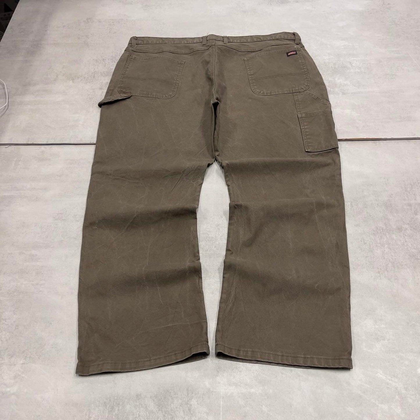 Dickies carpenter jeans W44L30 90s skate style green thick canvas cargos