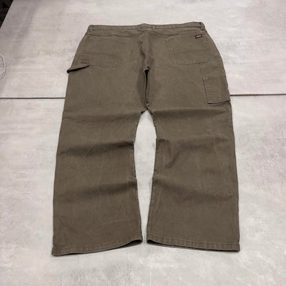 Dickies carpenter jeans W44L30 90s skate style green thick canvas cargos