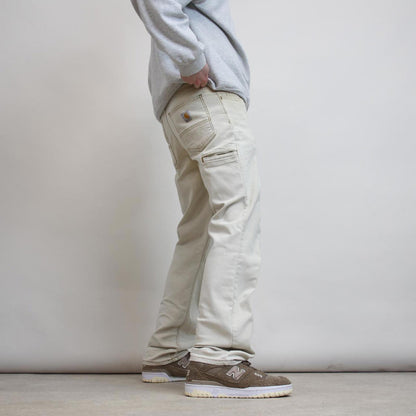 Mens Carhartt carpenter pants W33 L31 tan relaxed 90s style cargos