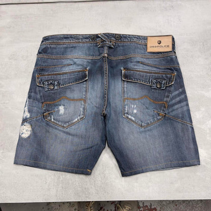 Blue Police jorts W38