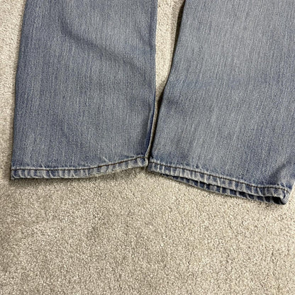 Levi's 505 straight fit jeans y2k blue Regular straight leg denim pants red tab logo
