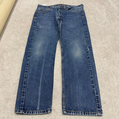 Vintage Levis 505 jeans y2k 90s skater style W34L29 blue 5 pocket 100% cotton denim pants