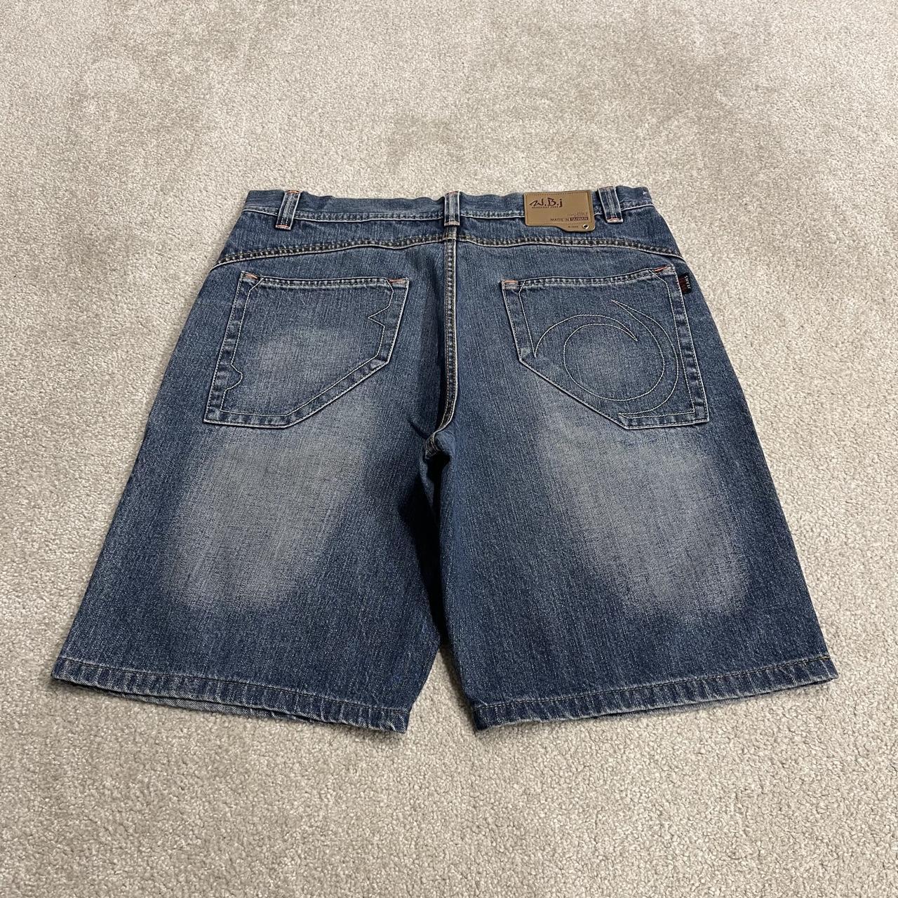 Baggy denim shorts y2k surf blue Loose fit WBJ summer festival jorts
