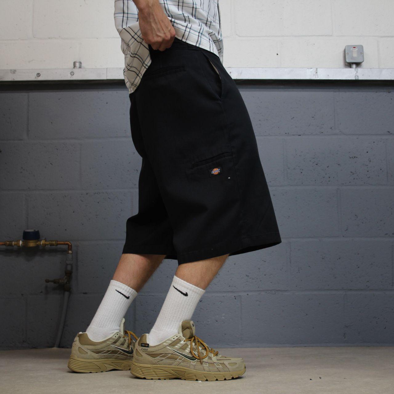 Dickies baggy chino shorts carpenter black Chino style skater shorts long wide leg festival