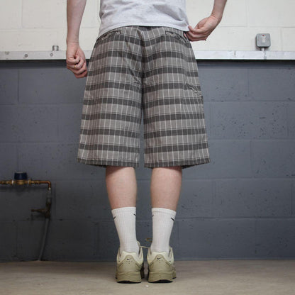 Dickies checkered chino shorts carpenter grey Chino skater / surf shorts loose fit festival