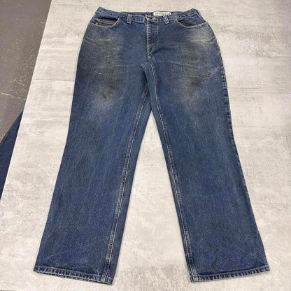 Blue Carhartt FR jeans W36L32 loose blue denim 90s style jeans