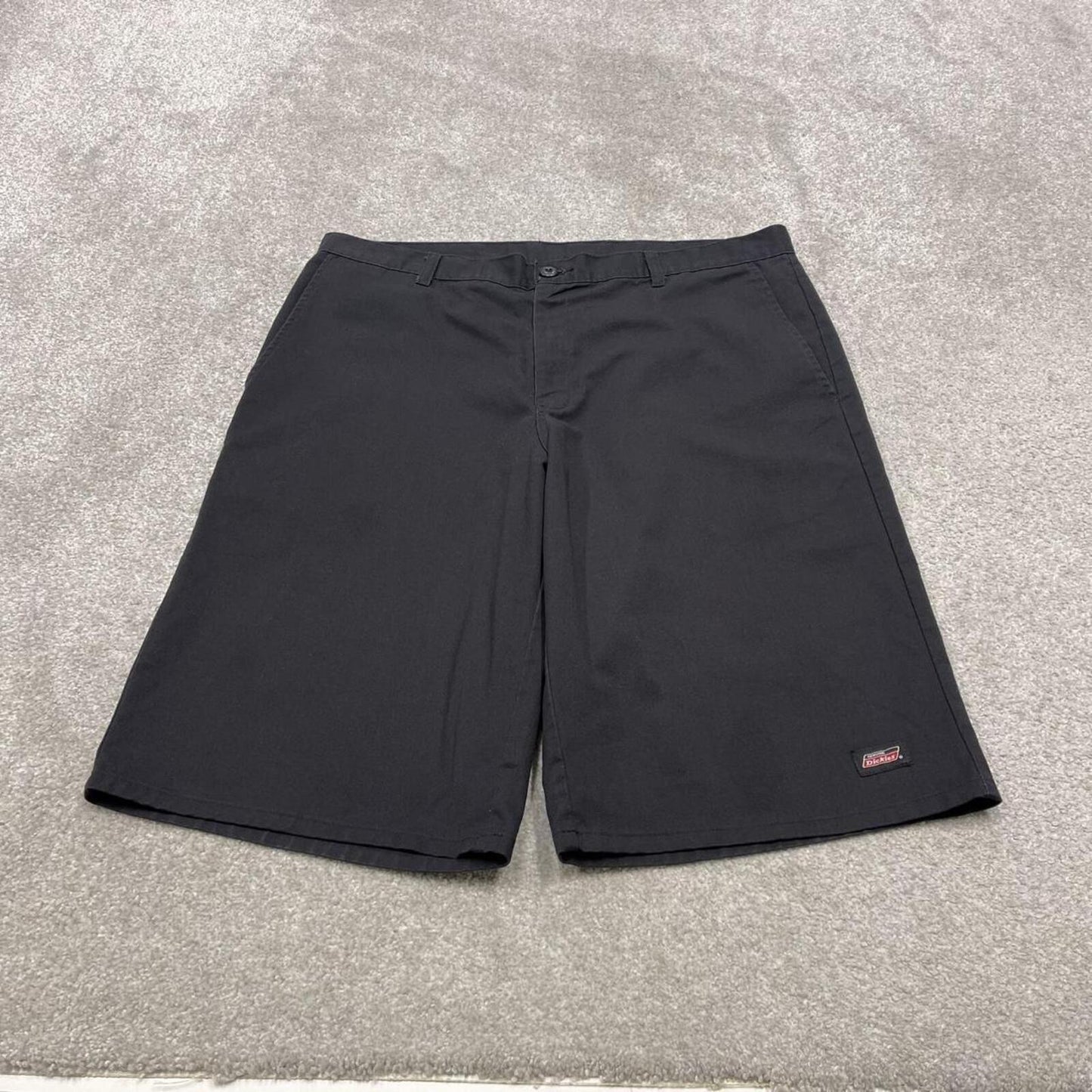 Baggy Dickies carpenter shorts loose fit black Twill chino skater style shorts wide long leg