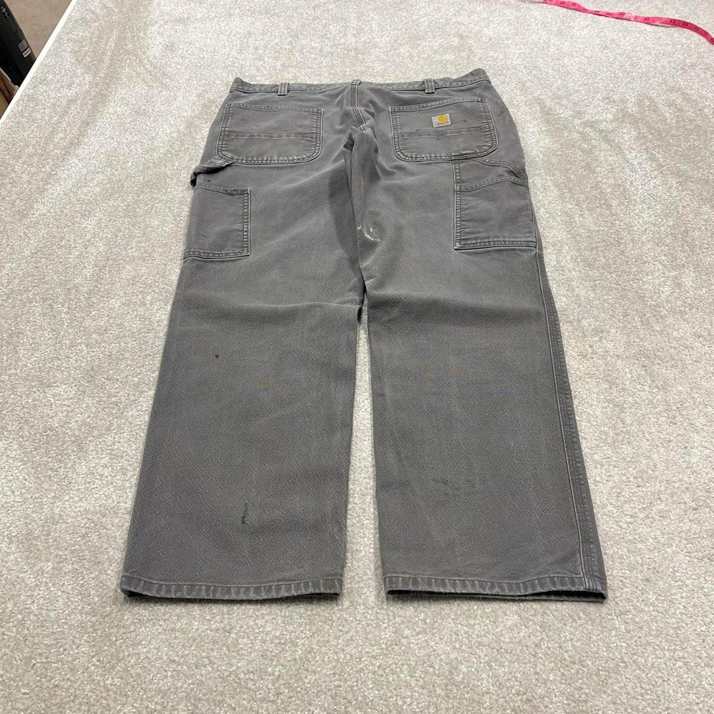 00s Carhartt carpenter jeans workwear W38L30 grey canvas 90s skater style loose cargo pants